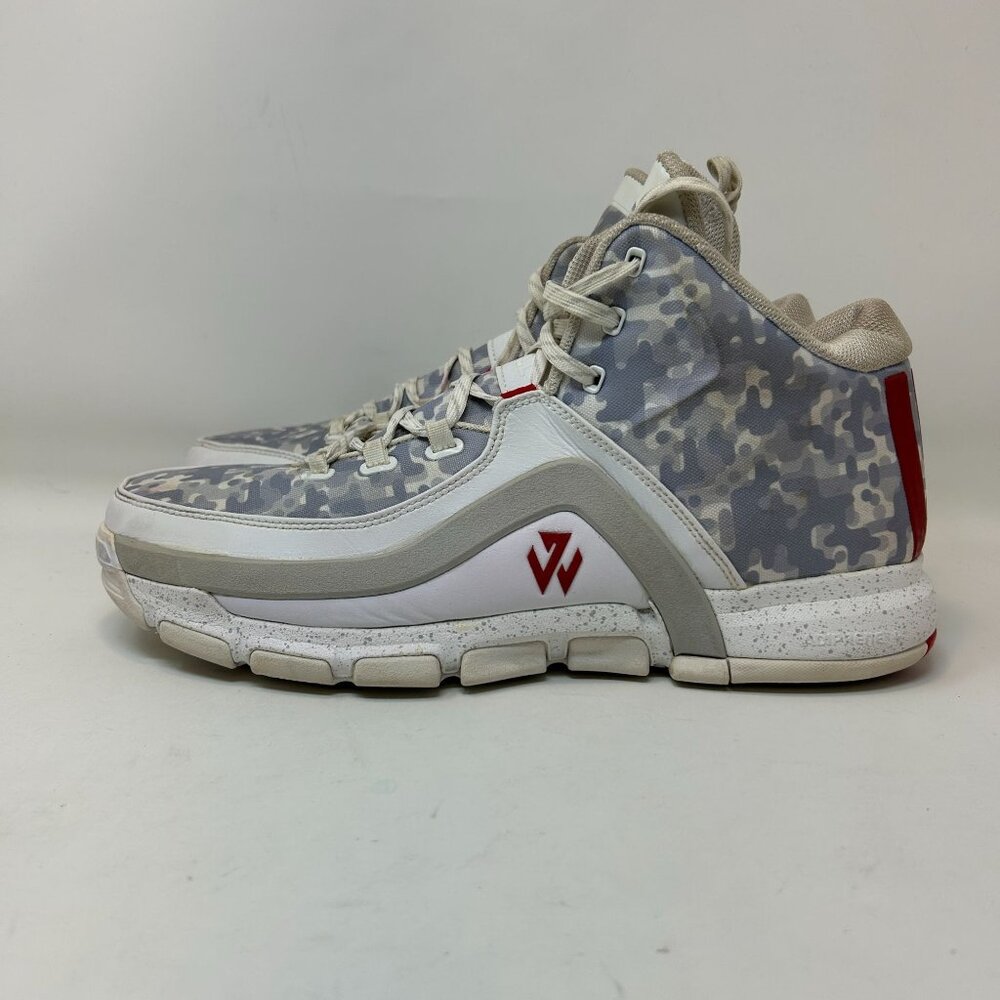 Adidas J Wall 2 Home Basketball Shoes Gray/White Mens Size 13